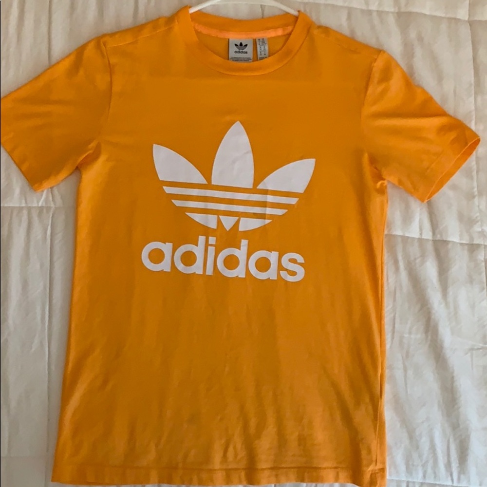 Bright yellow adidas T-shirt